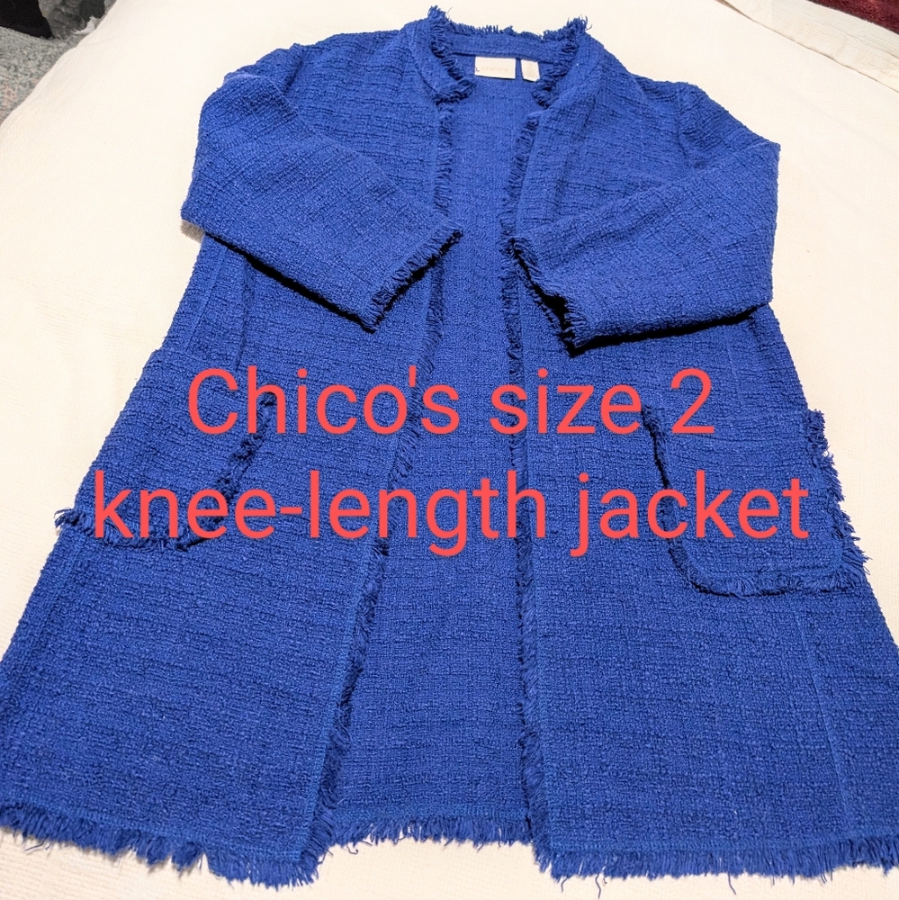 Cobalt blue Chico's jacket